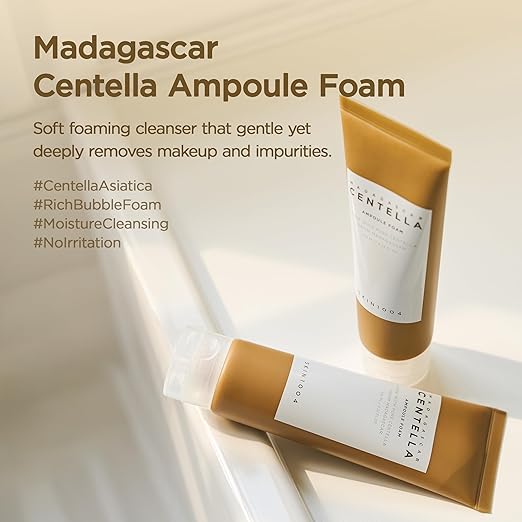 Skin1004 Madagascar Centella Ampoule Foam 125ml Foam Cleanser, K-Beauty