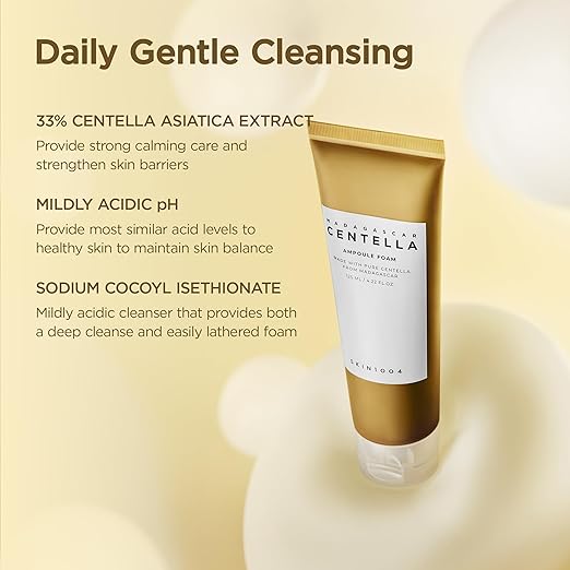Skin1004 Madagascar Centella Ampoule Foam 125ml Foam Cleanser, K-Beauty